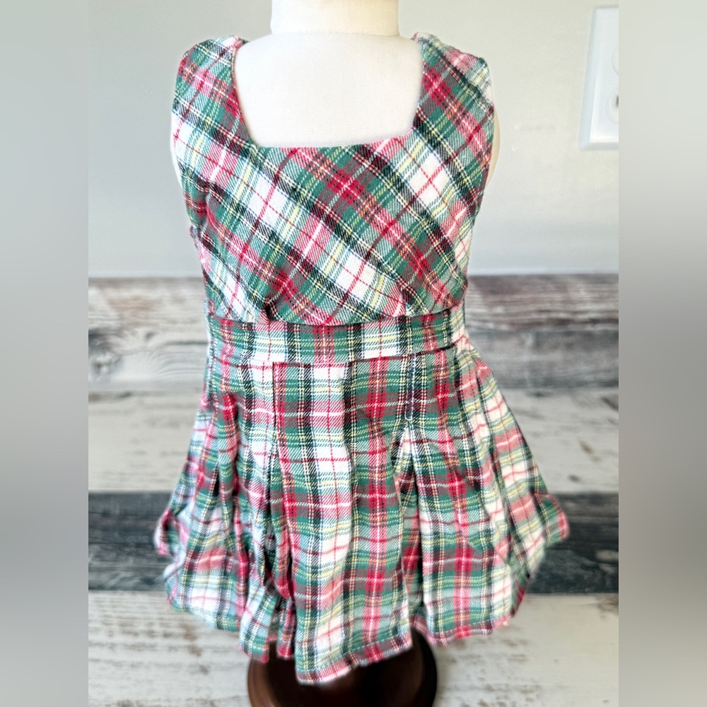 American Girl Doll MOLLY School Outfit - 18” Doll Plaid Jumper DRESS Only 2010